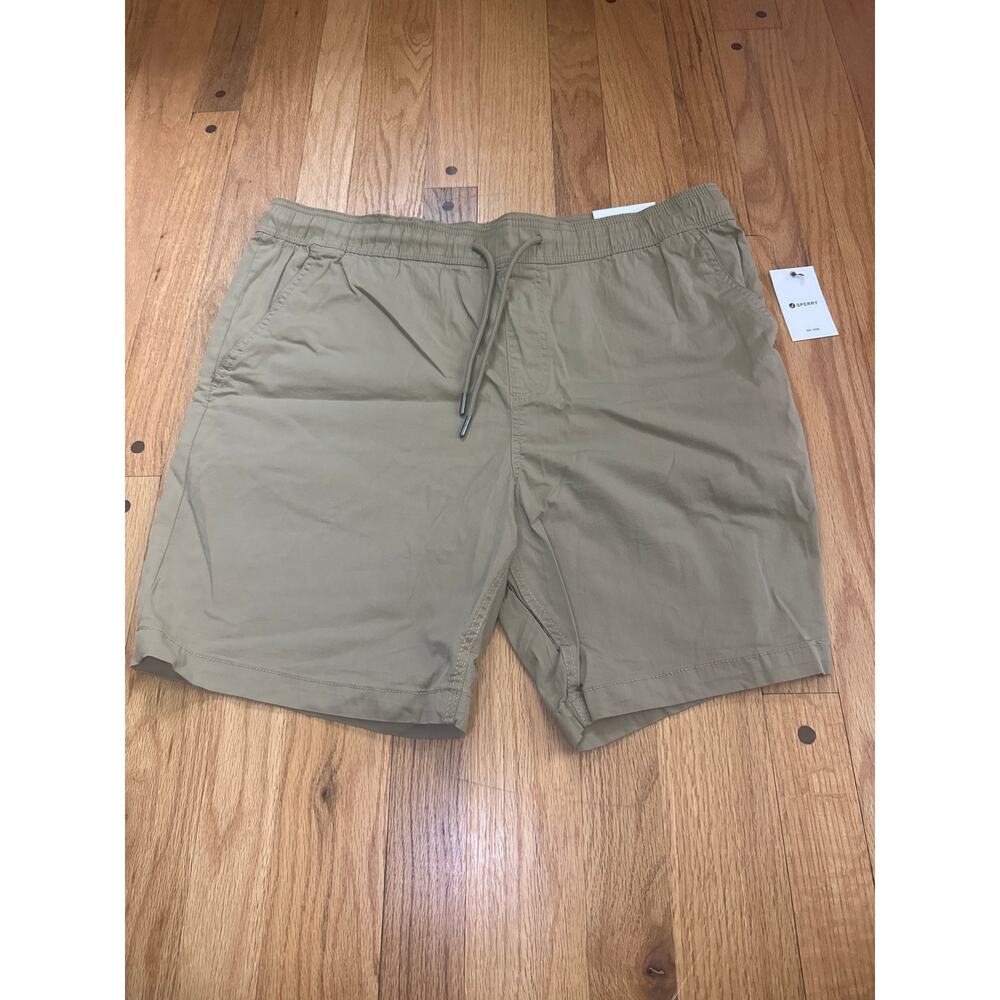 NEW Sperry Swim Trunks Khaki Shorts Men's XL Air Soft Chino Summer Casual 8"